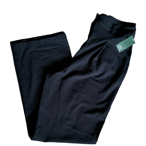 Wide Leg Black Trousers - Sz 10 - Picture 11 of 15